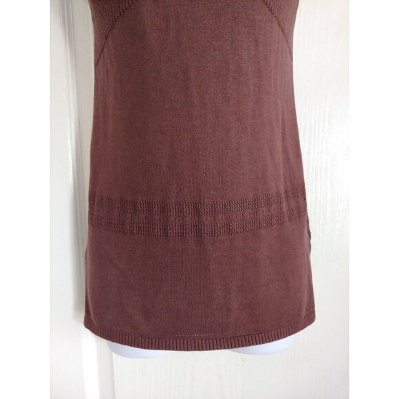Gap Y2K Brown Sleeveless Sweater Camisole Tank Top Built in Bra S - Picture 6 of 10